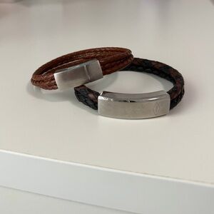 Fossil Men's Leather Bracelets